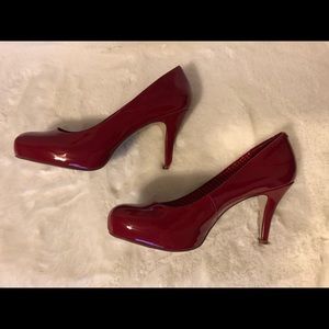 Red patent leather Madden Girl Pumps